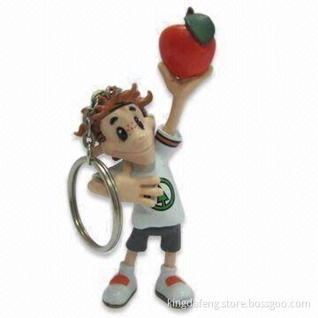 7.7cm Fancy Keychain with Plastic Figure